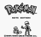 Pokemon - Rote Edition (Germany) Title Screen